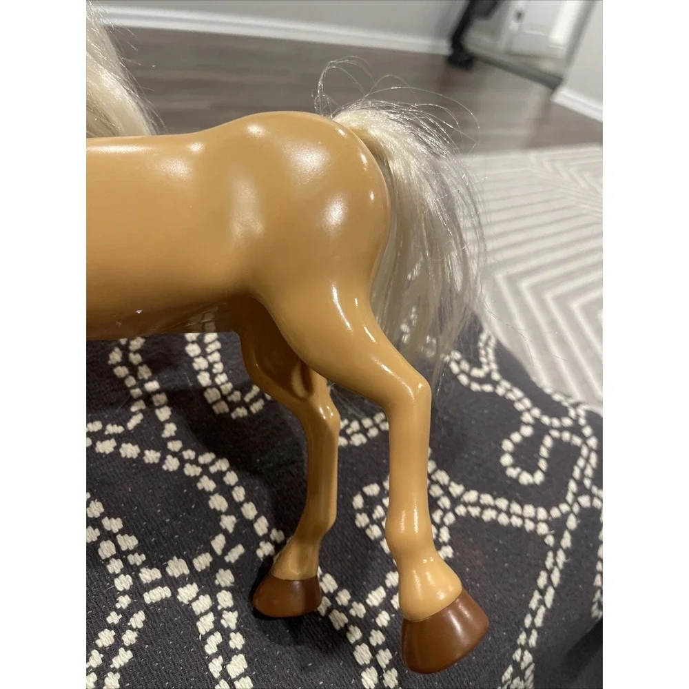 Mattel Barbie Light Brown Plastic Horse 9.75